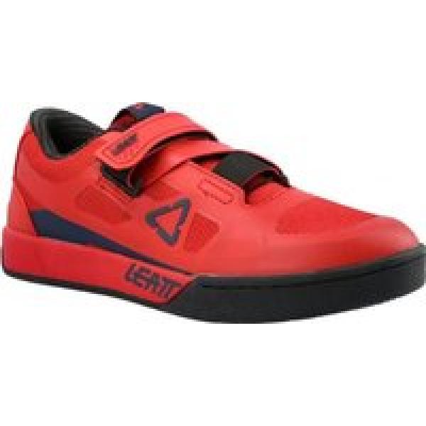 leatt 5 0 clip schoenen red chilli