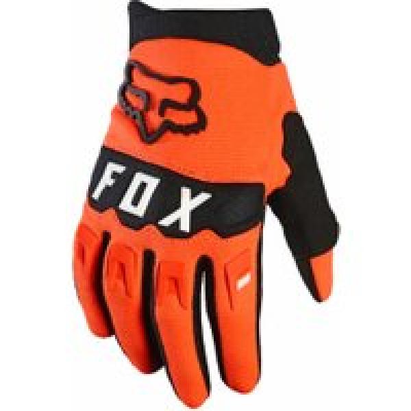 paar fox dirtpaw orange youth long gloves
