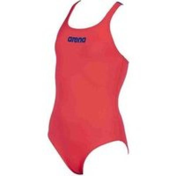 arena solid swim pro jr one piece badpak rood meisje