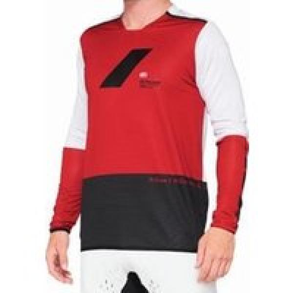 100 r core x jersey zwart rood