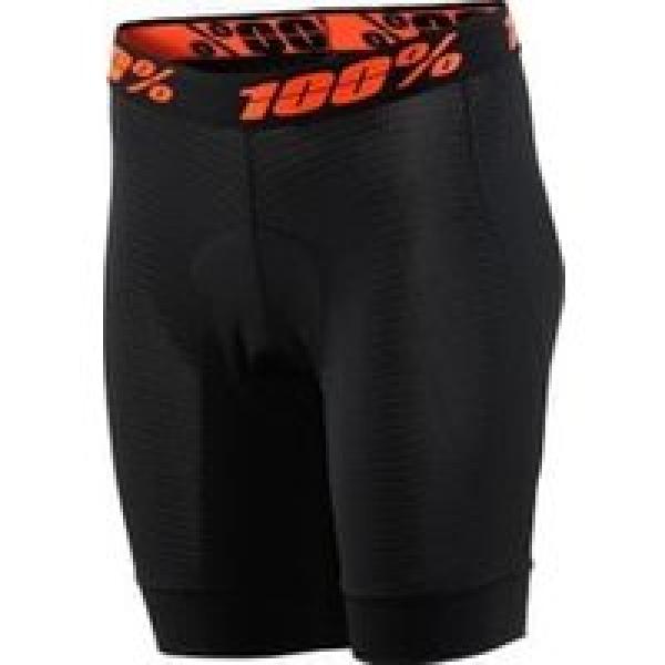 women s 100 crux liner shorts zwart oranje