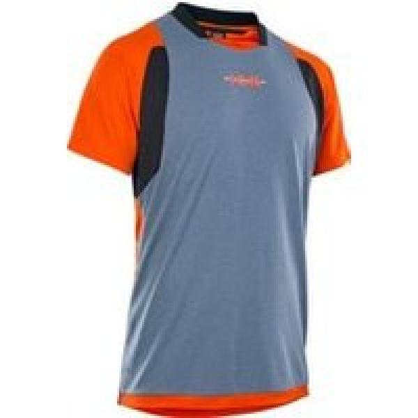 ion scrub amp short sleeve jersey orange grey