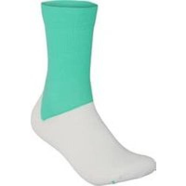 poc essential road socks green white