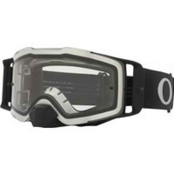 oakley front line mx tuff blocks goggle black gunmetal clear ref oo7087 60