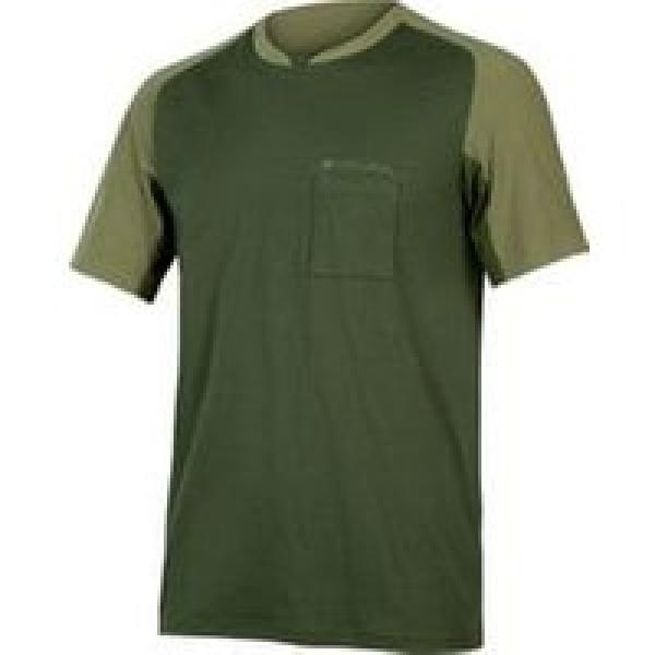 endura gv500 foyle olive green gravel short sleeve jersey