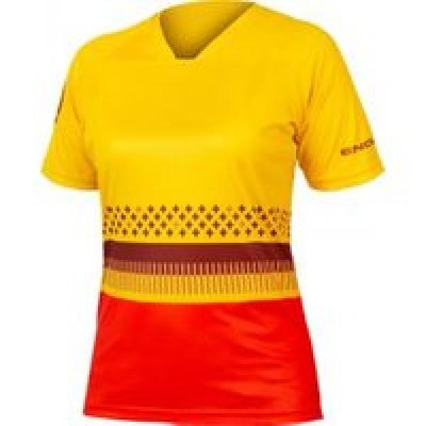 endura singletrack saffron women s short sleeve jersey