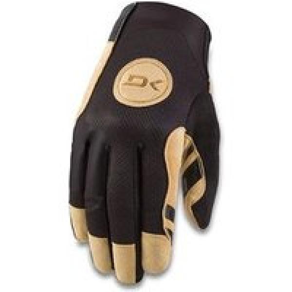 paar covert long gloves black tan brown