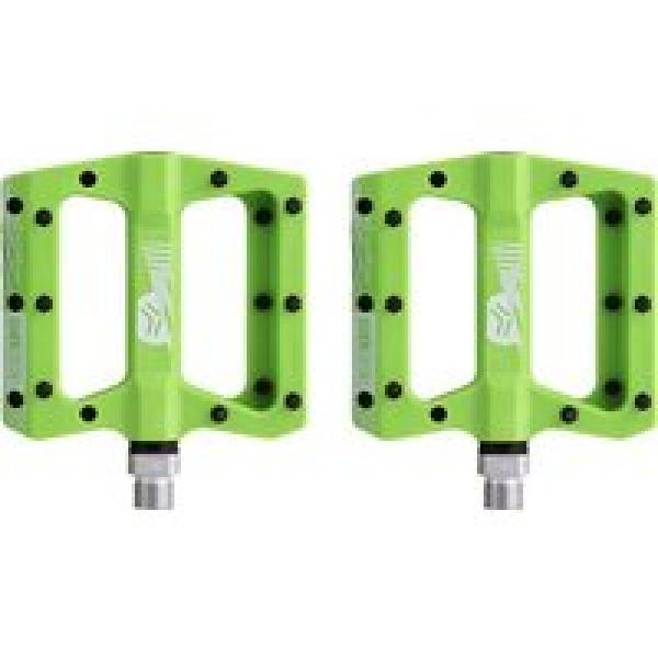 sb3 shelter flat pedals green