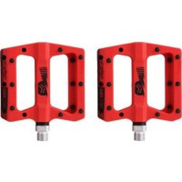 sb3 shelter red flat pedals