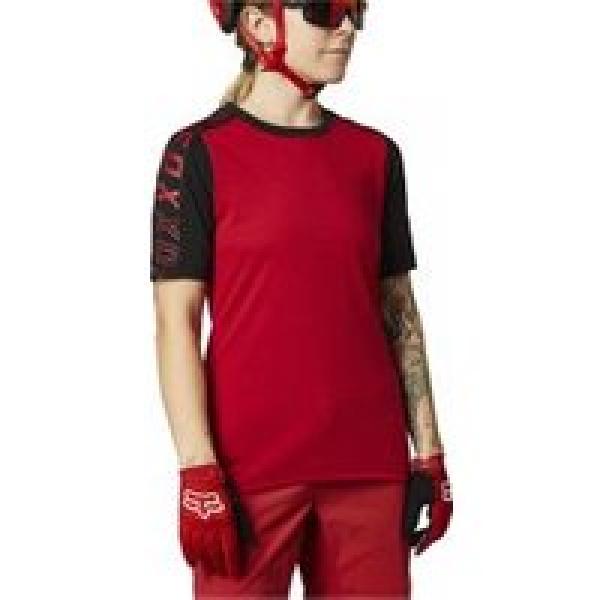 fox ranger dr women s short sleeve jersey red