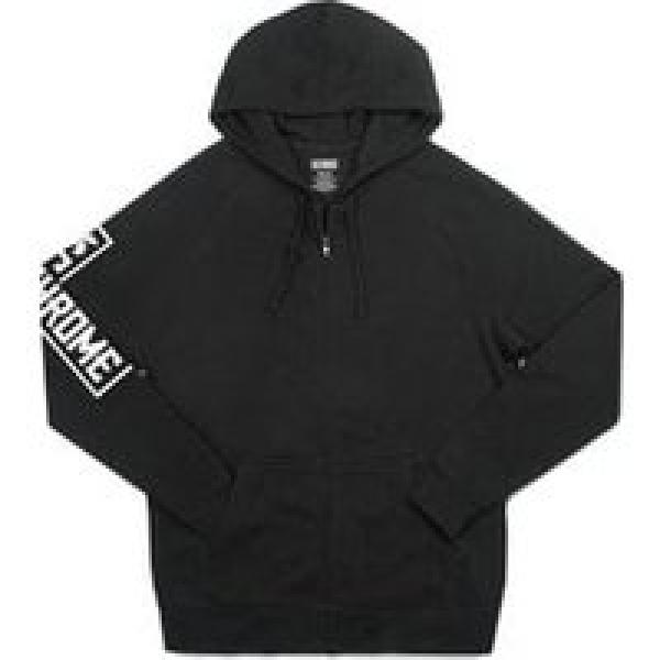 chrome flying lion zip hoodie black xl