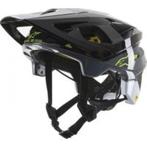 alpinestars vector tech pilot mips helm zwart wit grijs