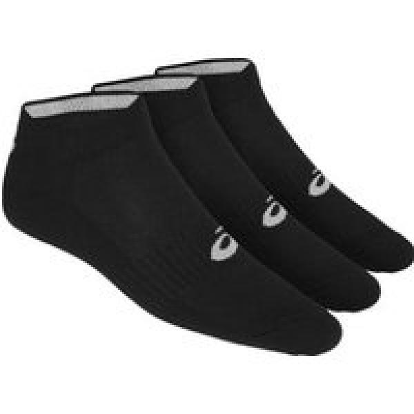 3 paar asics ped socks zwart unisex