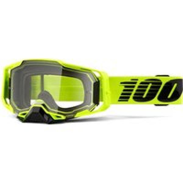 armega nuclear citrus 100 mask fluorescent yellow black clear shield