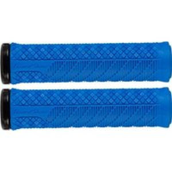 paar lizard skins charge evo lock on grips electric blue