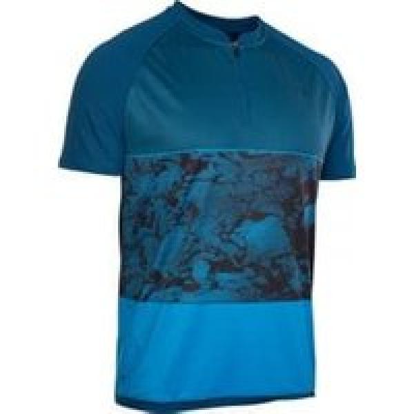 ion traze amp half zip short sleeve jersey blauw