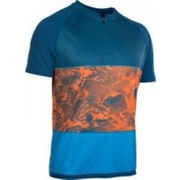 ion traze amp half zip short sleeve jersey blauw oranje