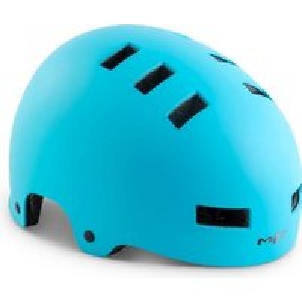 met zone cyan matte helm