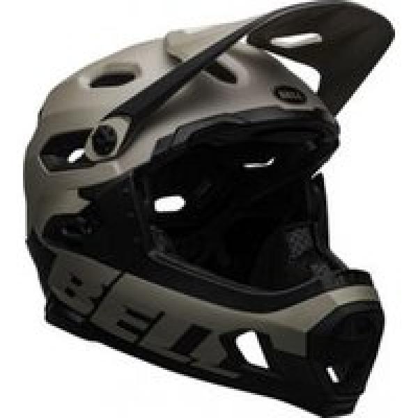 bell super dh mips removable chinstrap helm sand grey black 2022