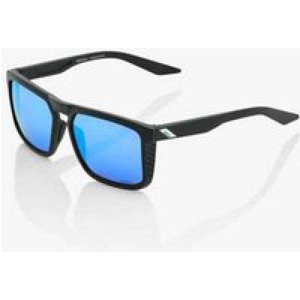 100 renshaw mat zwart hiper blue multilayer mirror lens zwart blauw