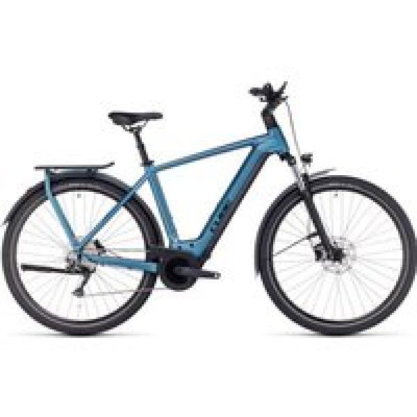 cube kathmandu hybrid one 750 elektrische stadsfiets shimano deore 10s 750 wh 700 mm blauw 2023