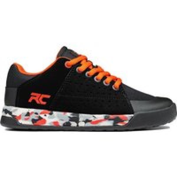 ride concepts x tgr livewire kids mtb shoes black orange