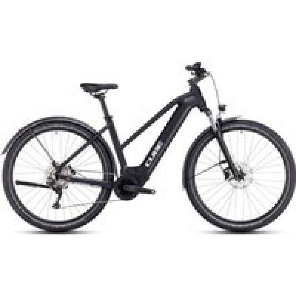 cube nuride hybrid pro 750 allroad trapeze elektrische hybride fiets shimano deore 10s 750 wh 29 zwart 2023