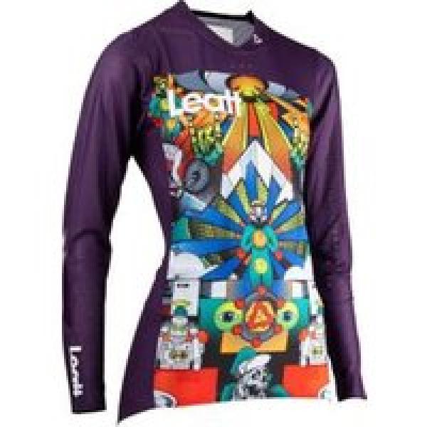 leatt gravity 4 0 area 51 multicolour women s long sleeve jersey