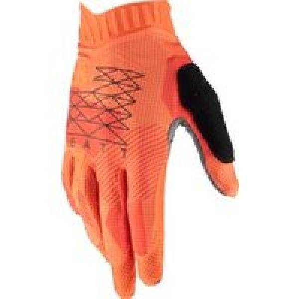 leatt mtb 1 0 gripr flame orange long gloves