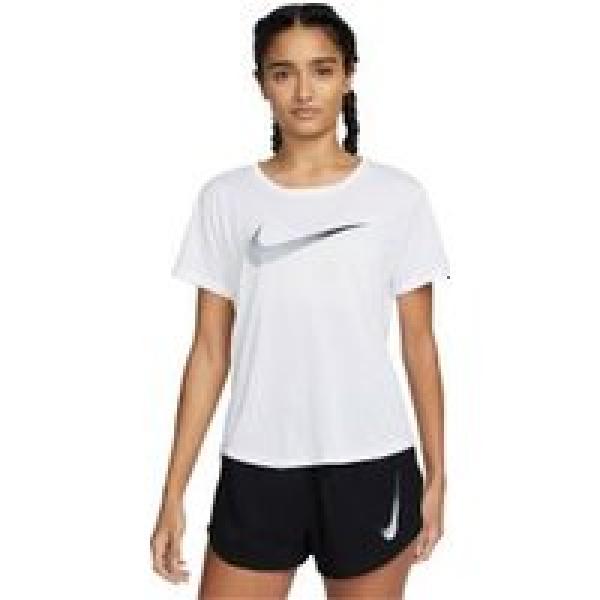 nike dri fit swoosh women s short sleeve jersey white