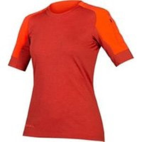 endura gv500 dames trui met korte mouwen rood