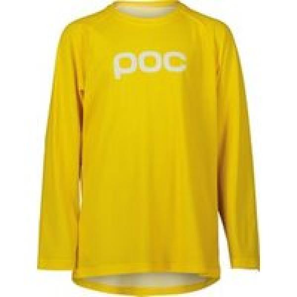 poc essential mtb yellow long sleeve jersey