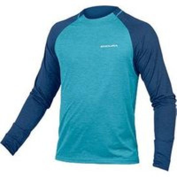 endura singletrack atlantic blue long sleeve jersey