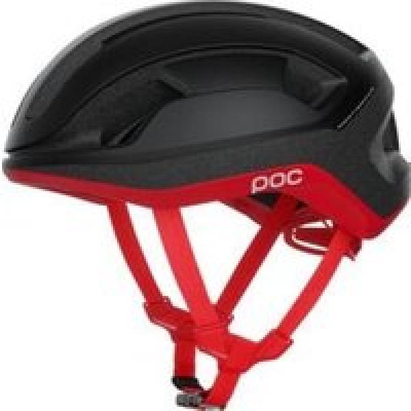 poc omne lite helm mat zwart mat rood