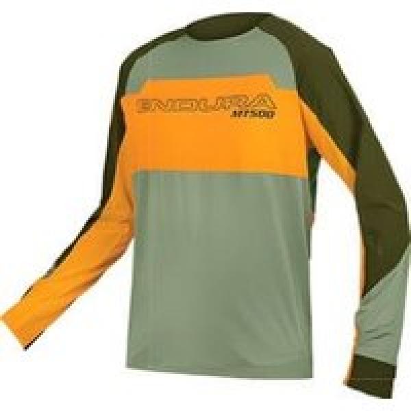 endura mt500 burner lite long sleeve jersey groen oranje