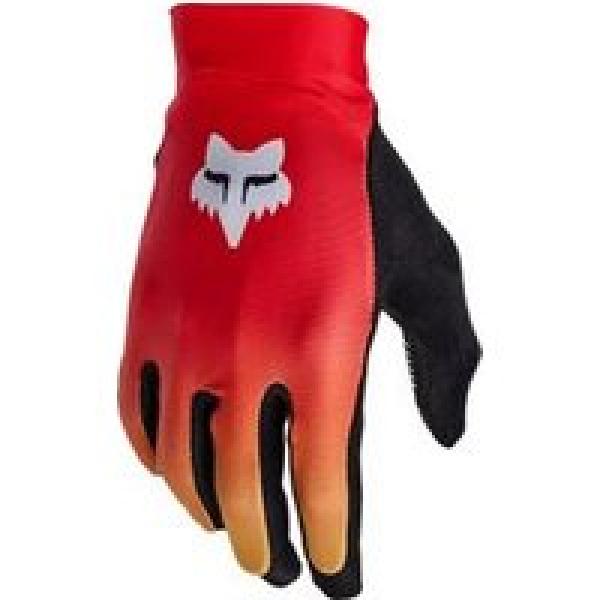 fox flexair race long gloves red