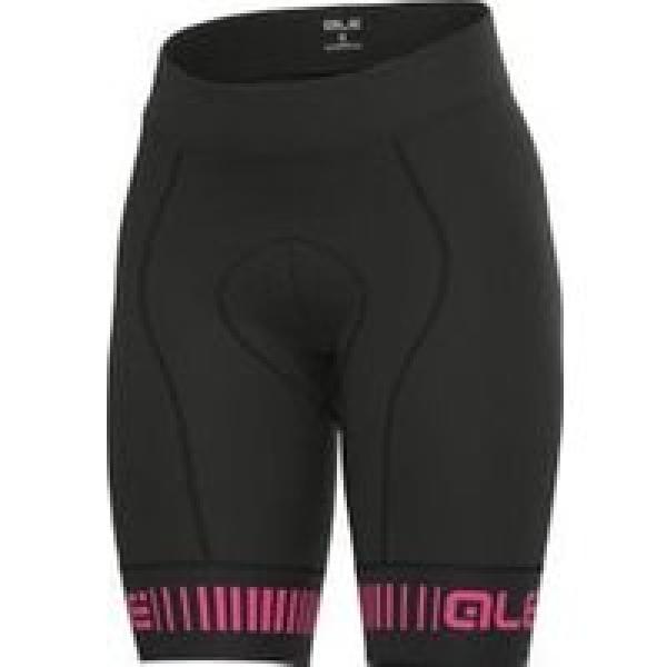 ale strada women s bibtights black fluorescent pink