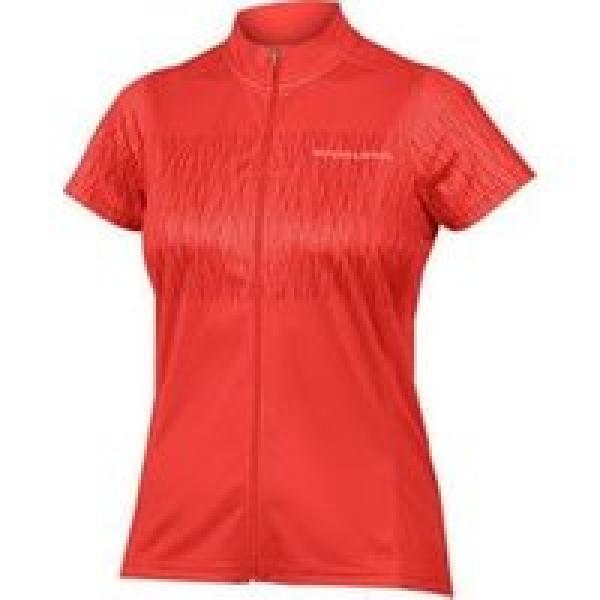 hummvee ray dames jersey korte mouw granaatappel rood