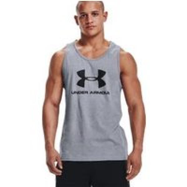 under armour sportstyle logo tank grijs