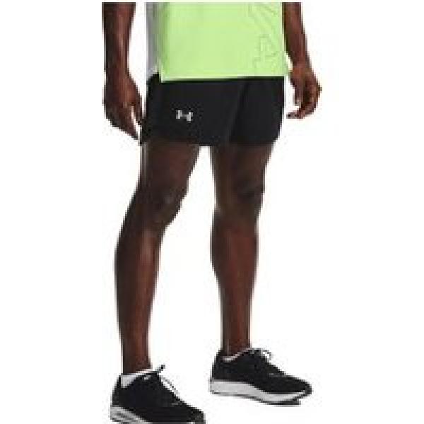 under armour launch 5in shorts zwart