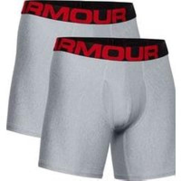 under armour tech 15cm boxerjock set van 2 grijs