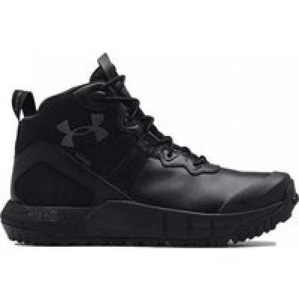 under armour mg valsetz mid lthr wp hiking shoes black