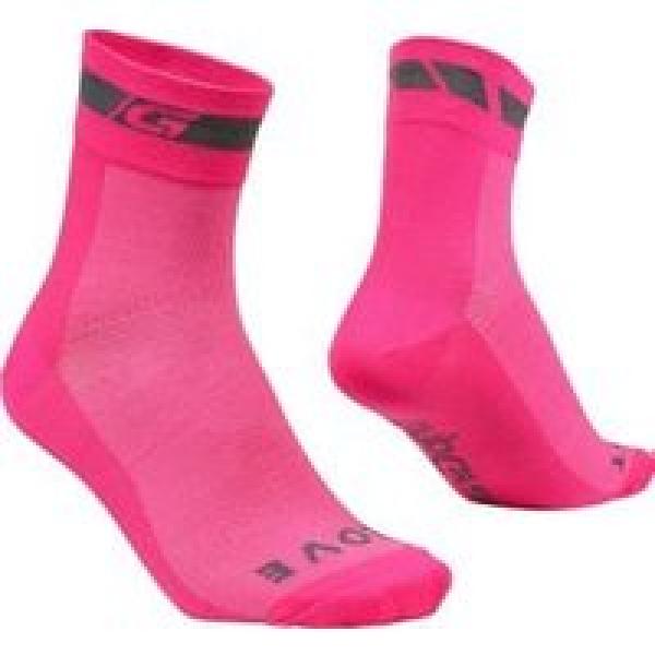 gripgrab hi vis regular cut socks pink