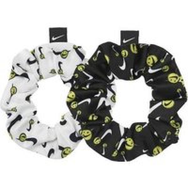 unisex nike gathered hair ties 2 0 white black