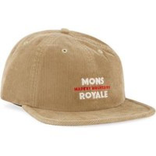 mons royale roam beige velvet cap