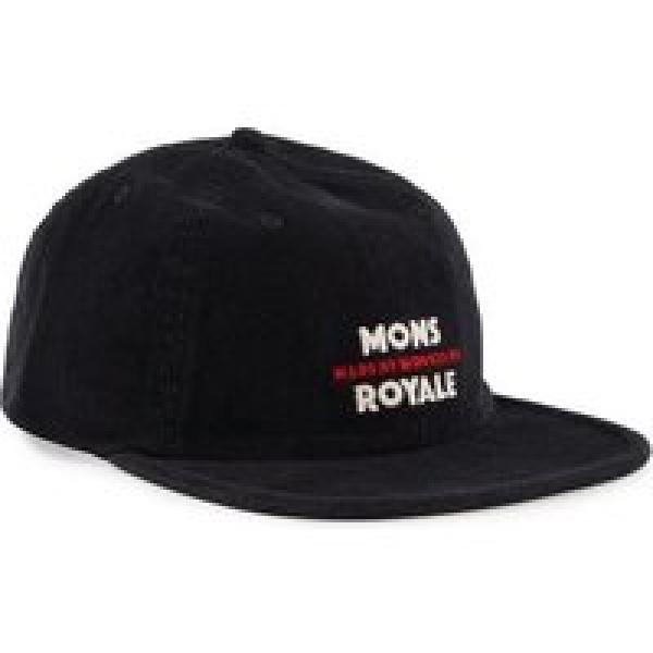 mons royale roam velvet cap zwart