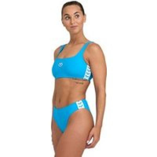 arena icons bralette solid turquoise dames 2 delig zwempak