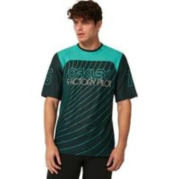 oakley seeker 75 short sleeve jersey green