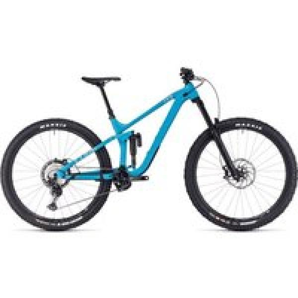 cube stereo one77 race full suspension mtb shimano xt 12s 29 bondi blue 2023