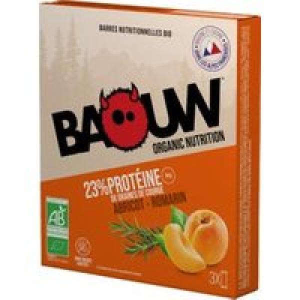 pak van 3 baouw biologische pompoen abrikoos rozemarijn eiwitrepen 3x25g